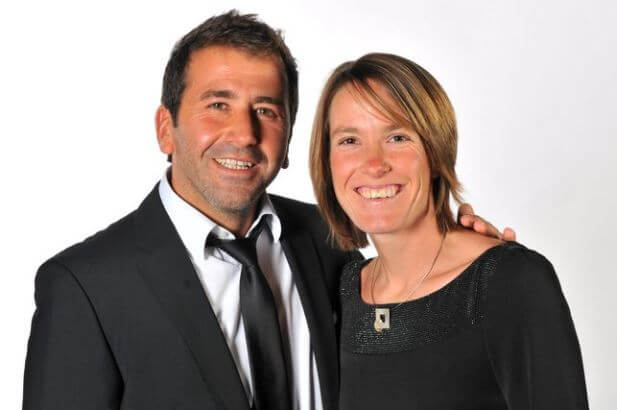 Benoit Bertuzzo with his wife, Justine Henin.